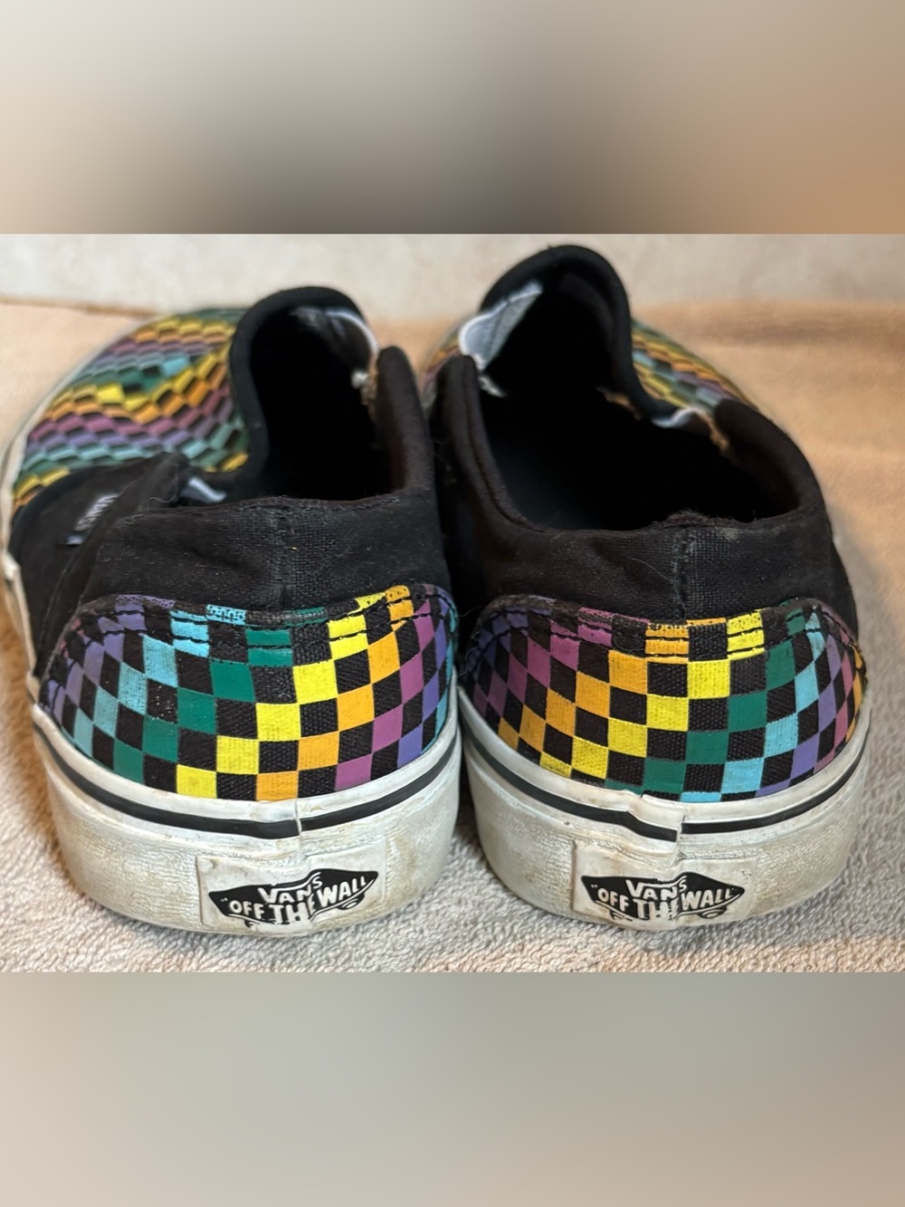 Vans Slip-On in bright colors Checkerboard - Picture 4 of 7